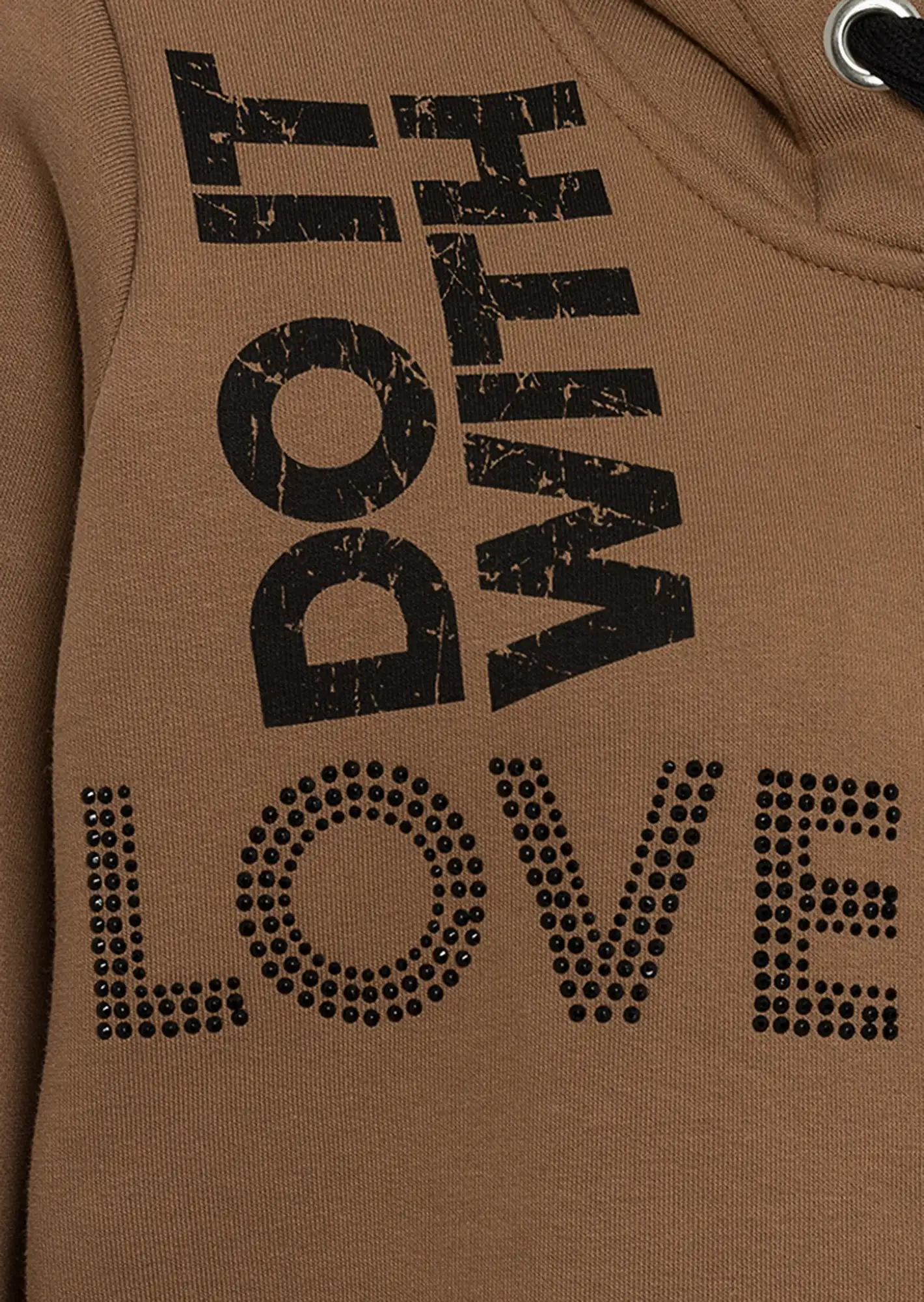 Mantel 'Do it with Love', cappuccino