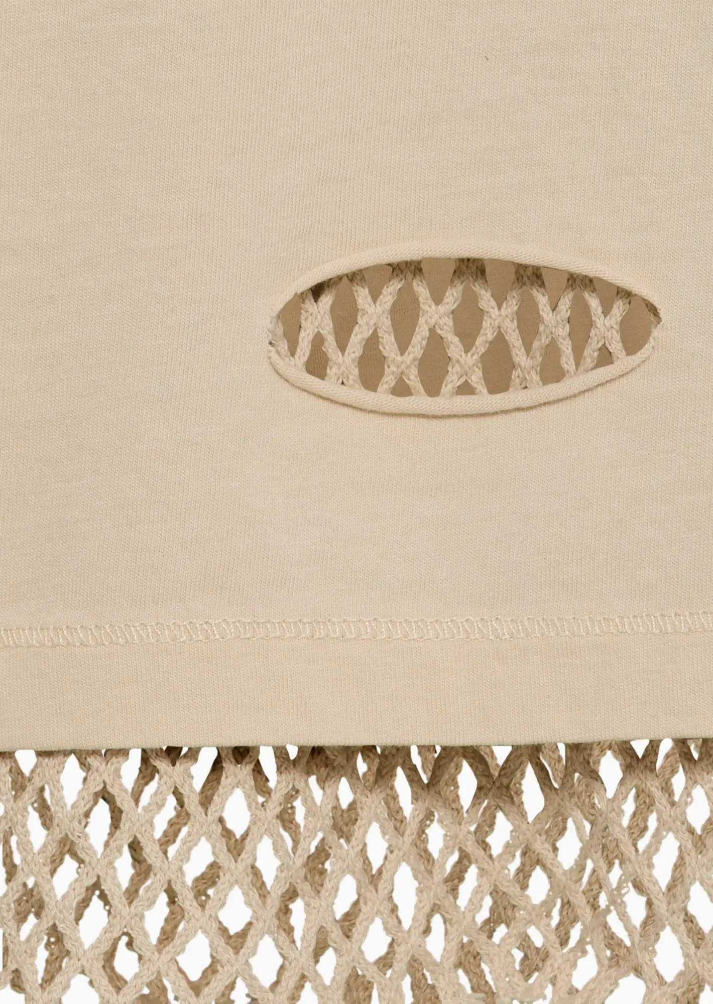 Shirt im Layering-Style, crema