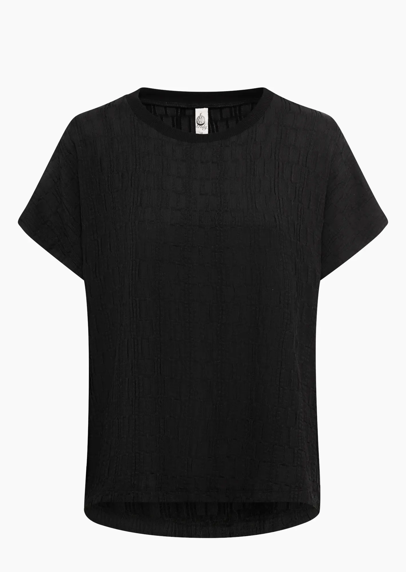 Shirt mit Struktur, schwarz