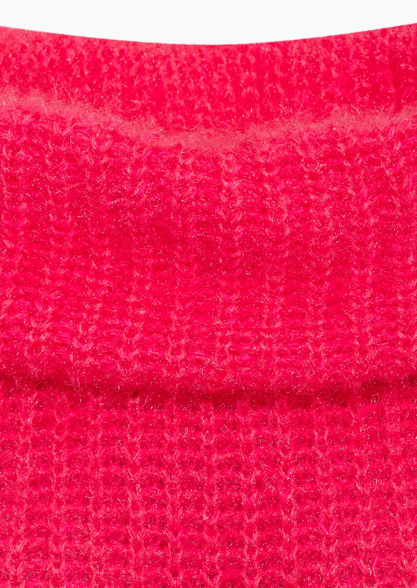 Strickpullover mit Rollkragen, pink