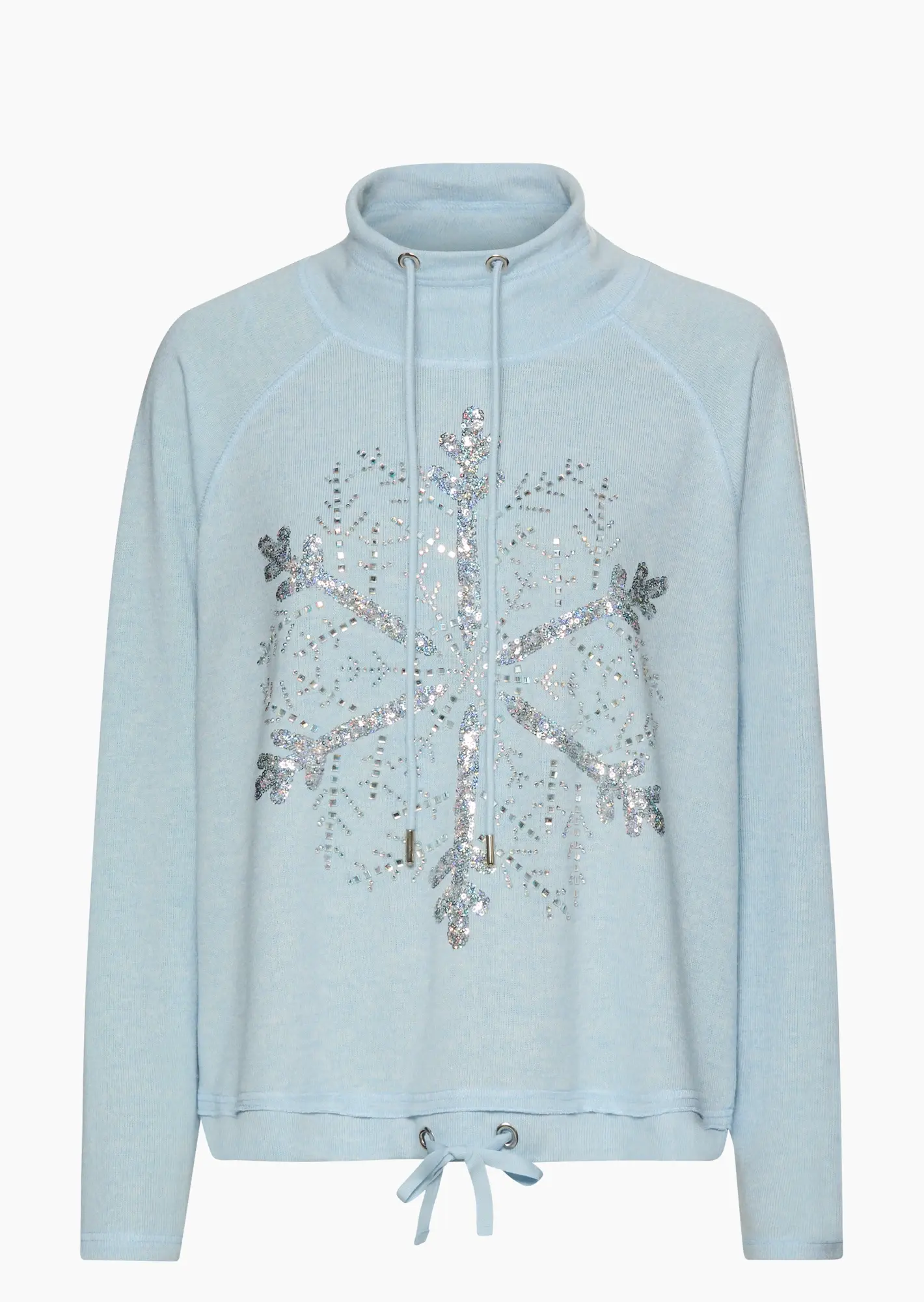kuscheliges Langarmshirt 'Schneeflocke', eiskristall