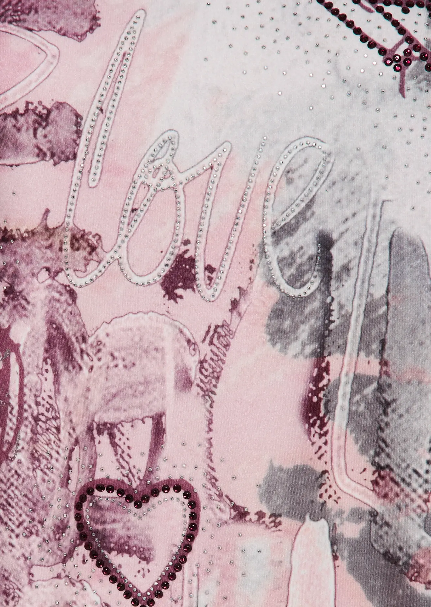 kuscheliges Langarmshirt 'Love', rosenholz