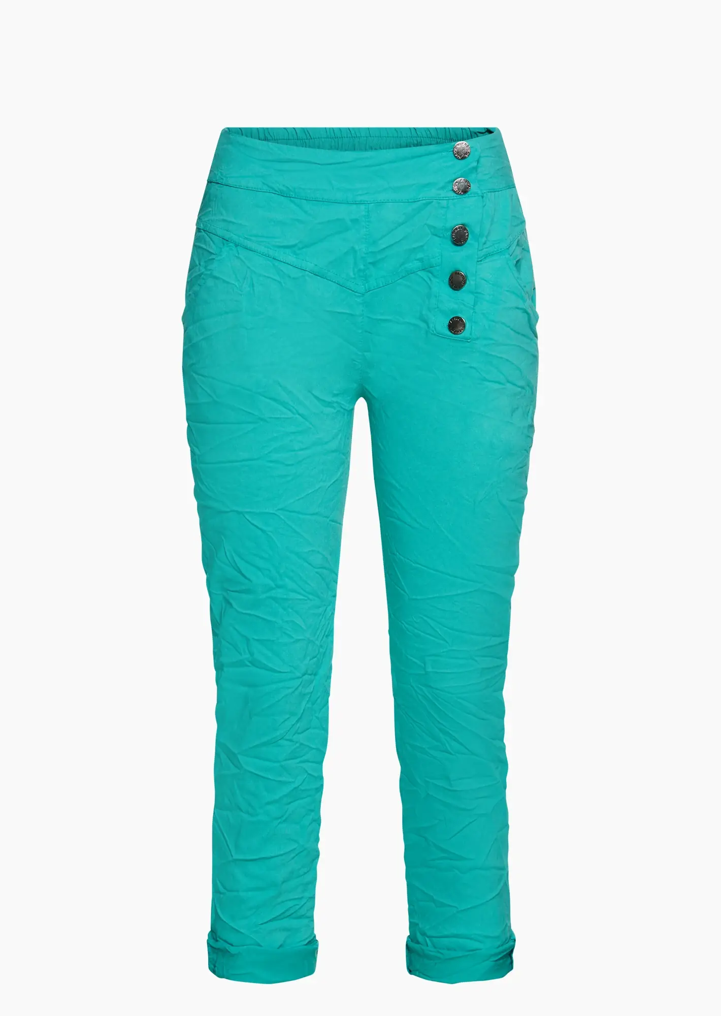 Joggpants mit Knöpfen, türkis