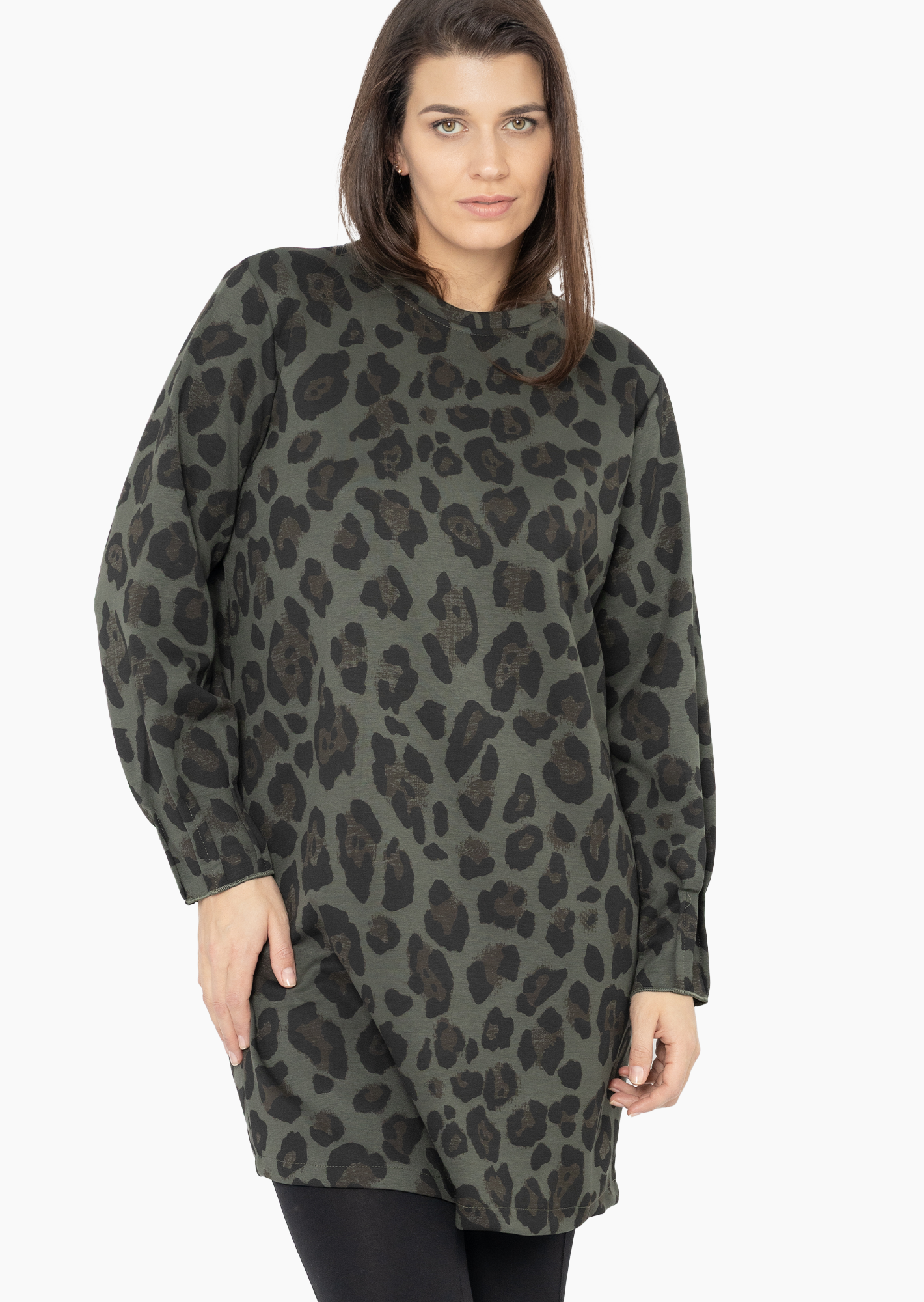 Kleid 'Animalstyle', khaki