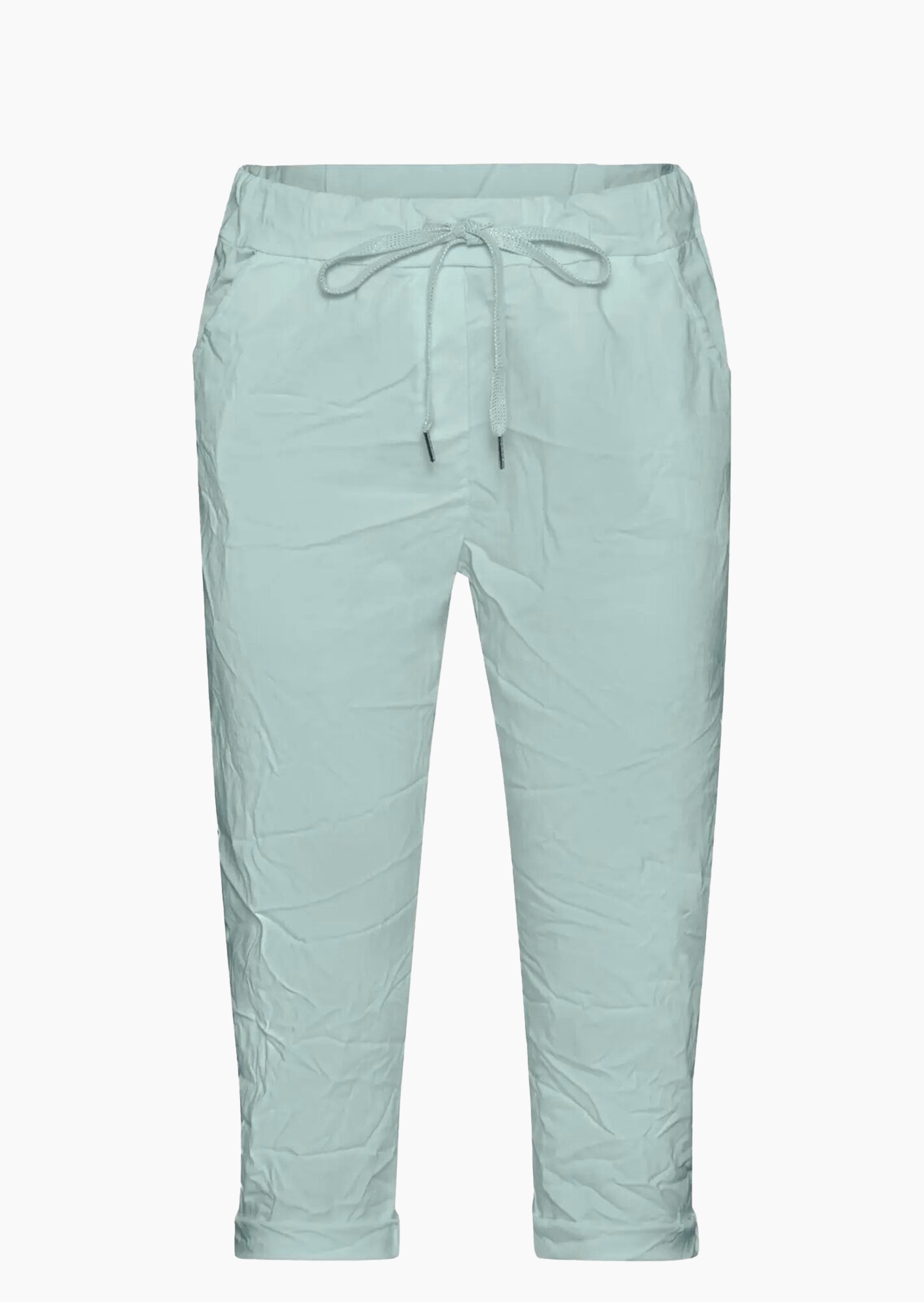 Capri-Joggpants, misty green
