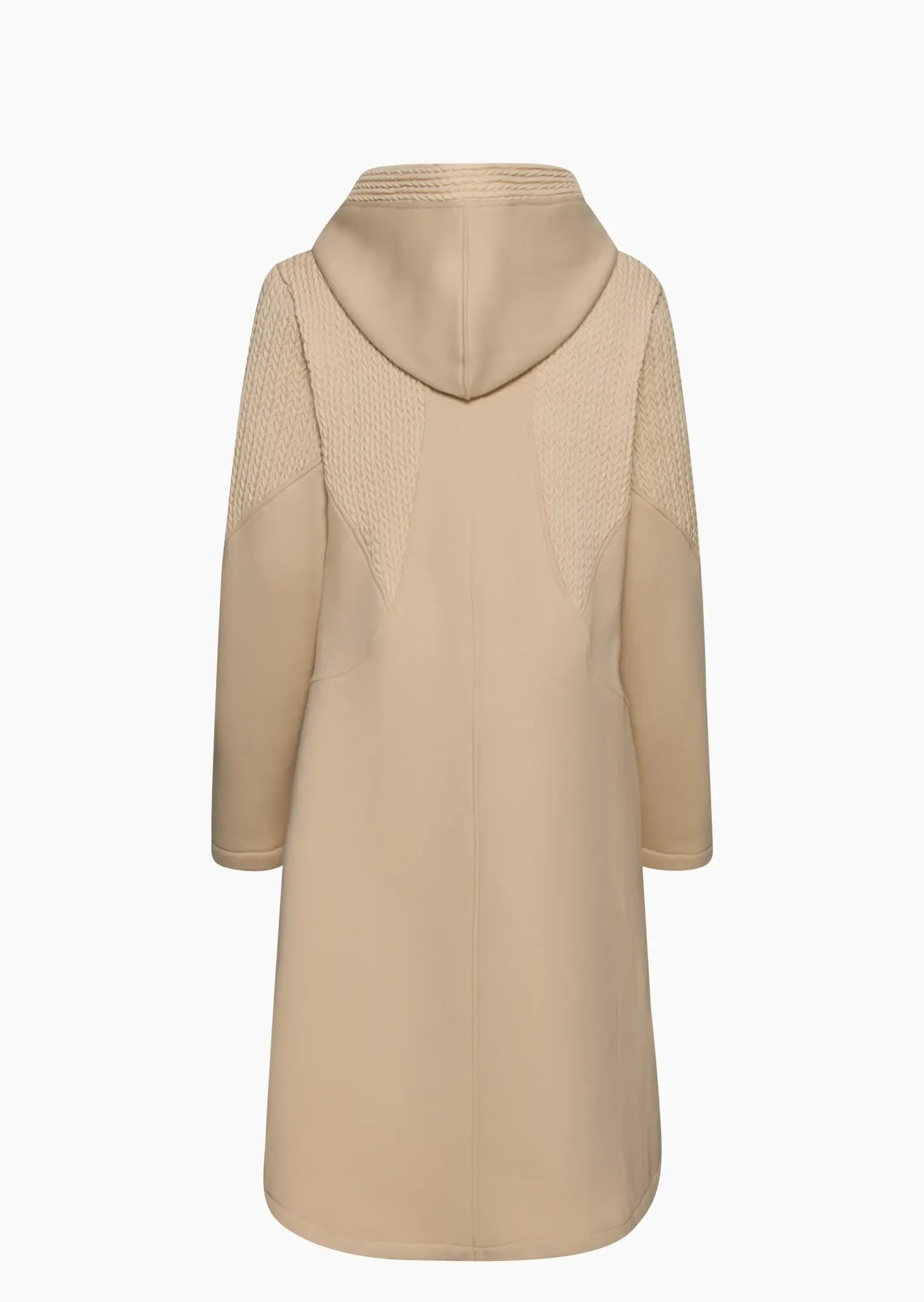 Mantel mit Ziermuster, crema