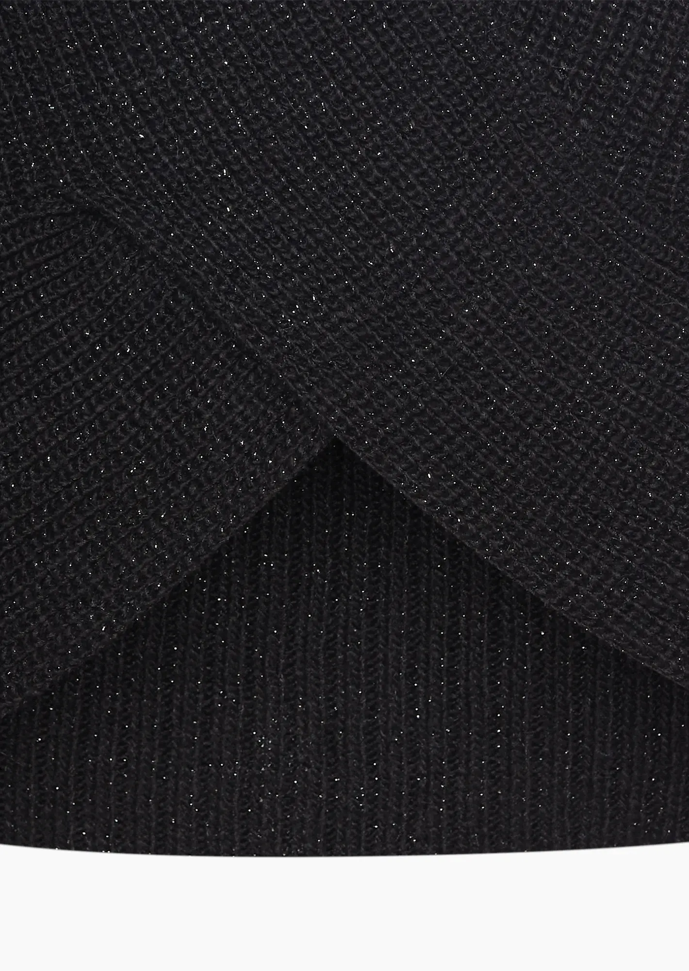 Strickpullover mit Glitzer, schwarz