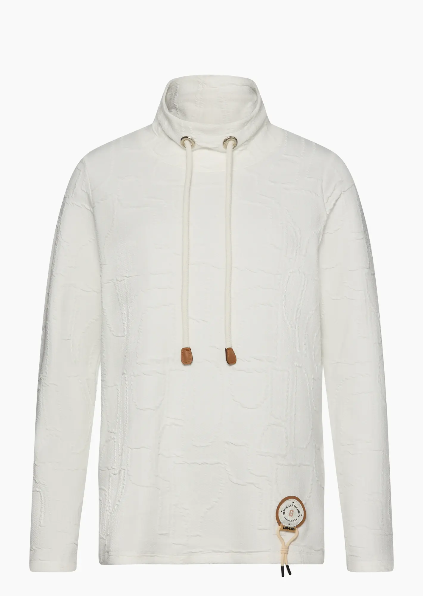 Sweatpullover mit Struktur, offwhite