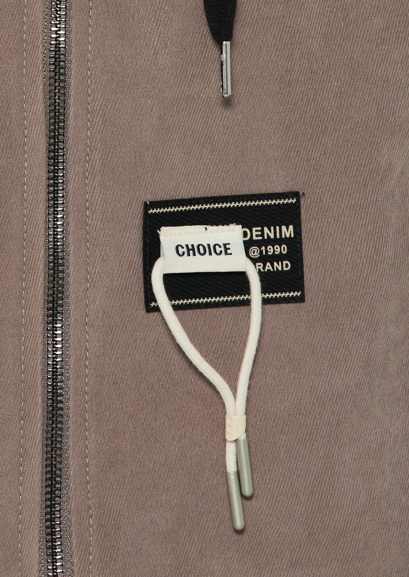 kurze Jacke in Cord-Optik, taupe