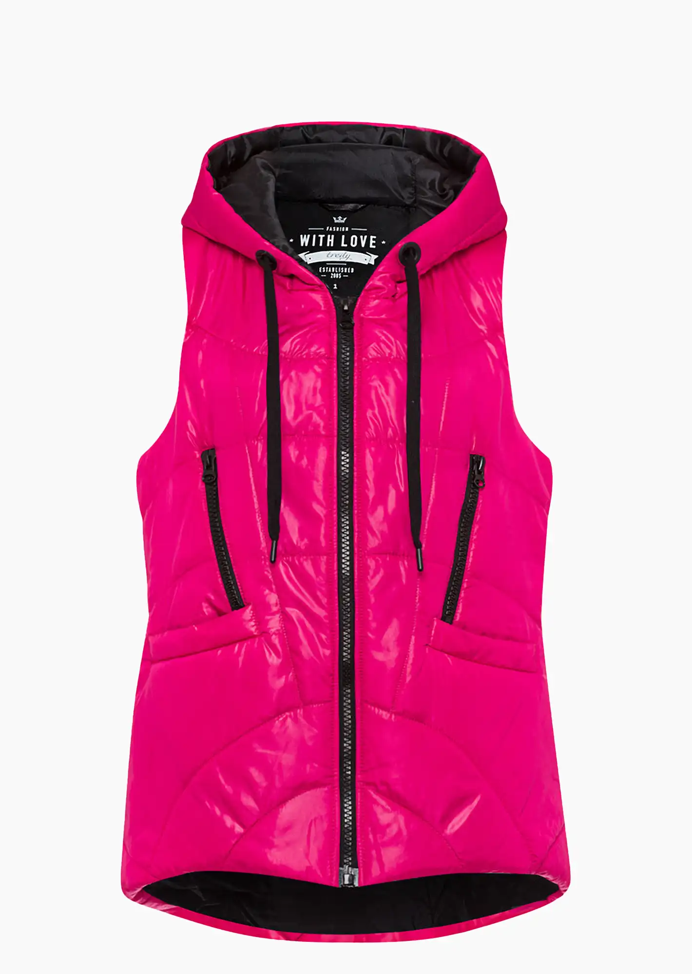 Steppweste, pink flash