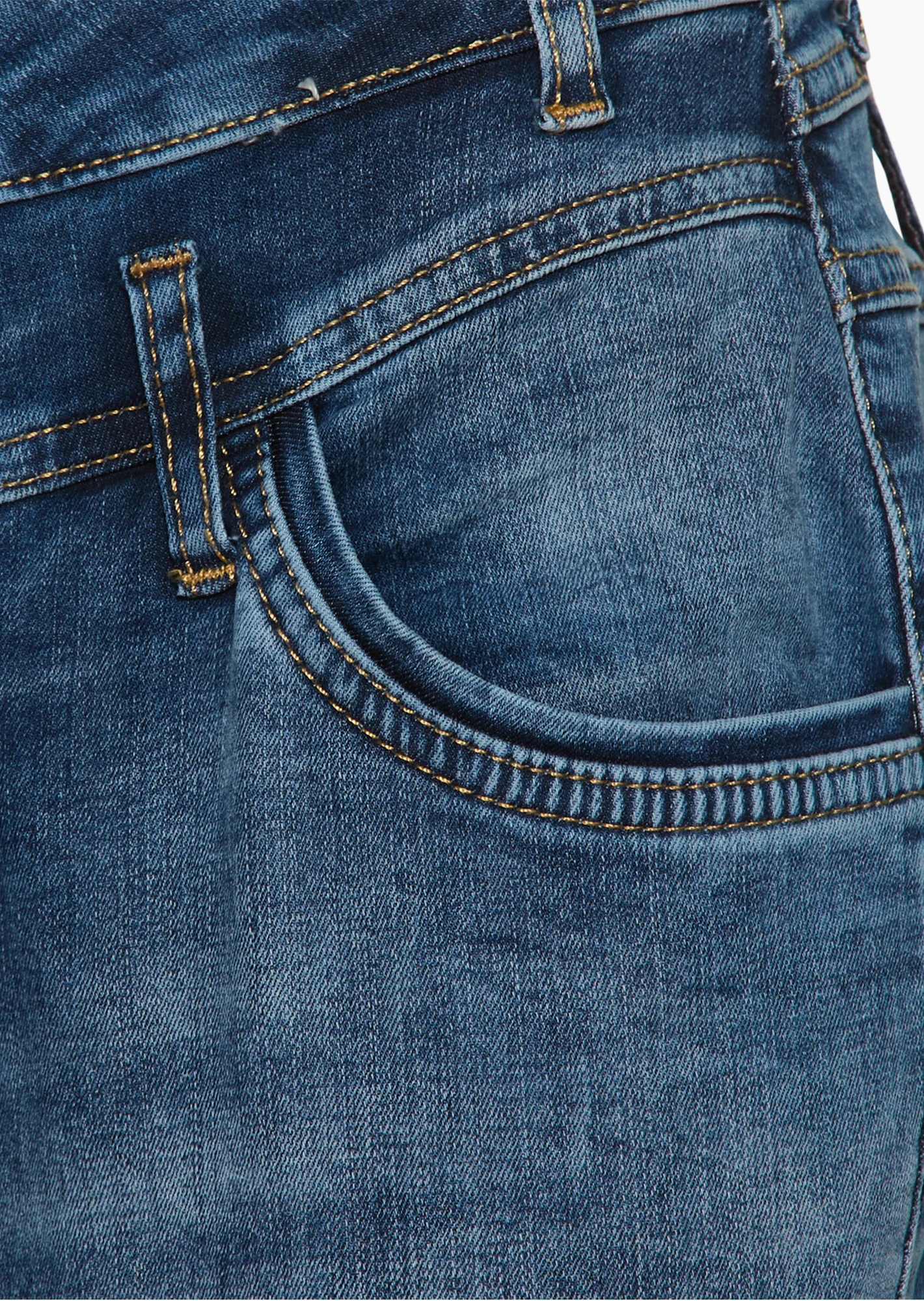 Jeans destroyed, blue denim