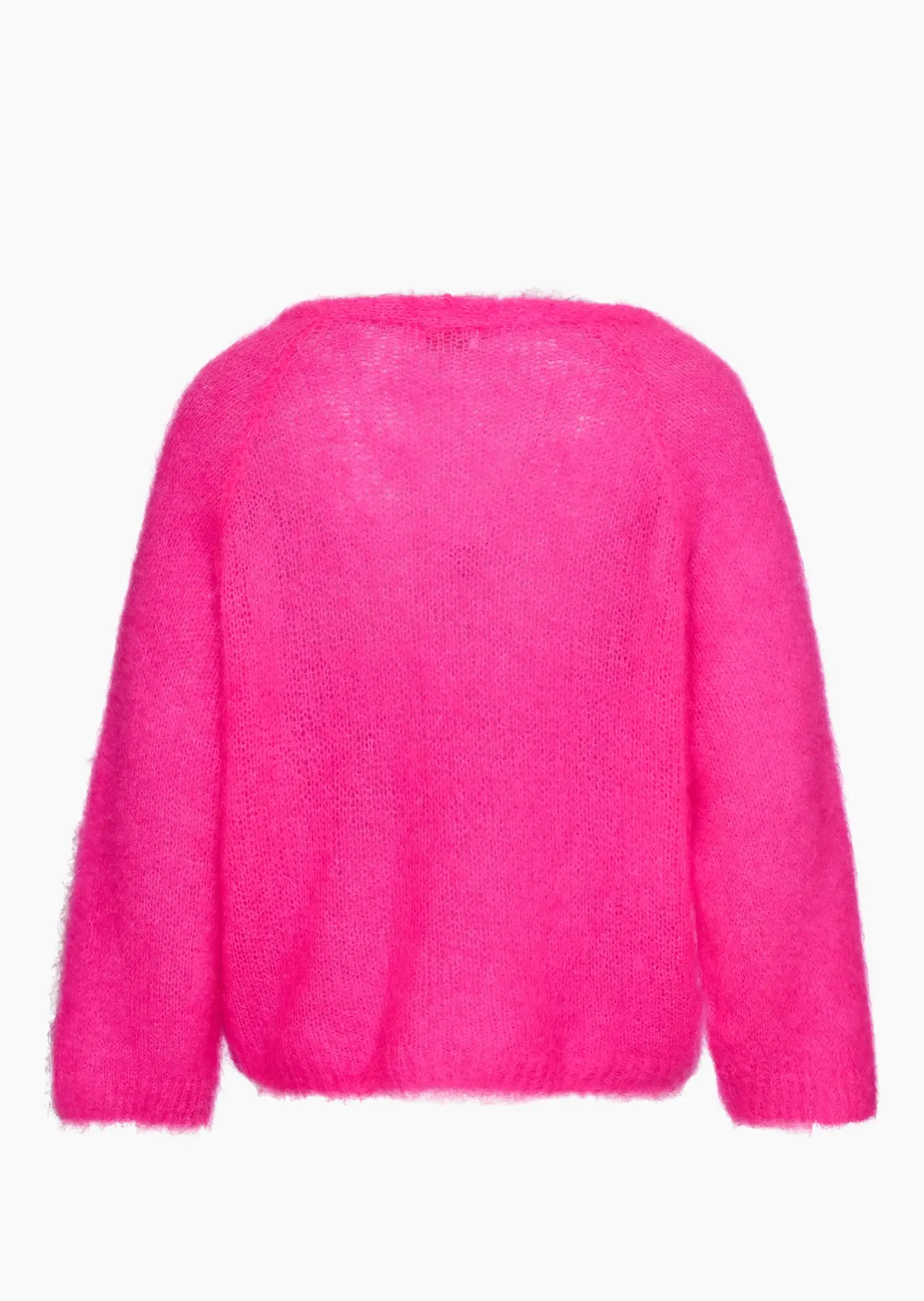 kuschelige Strickjacke, neonpink