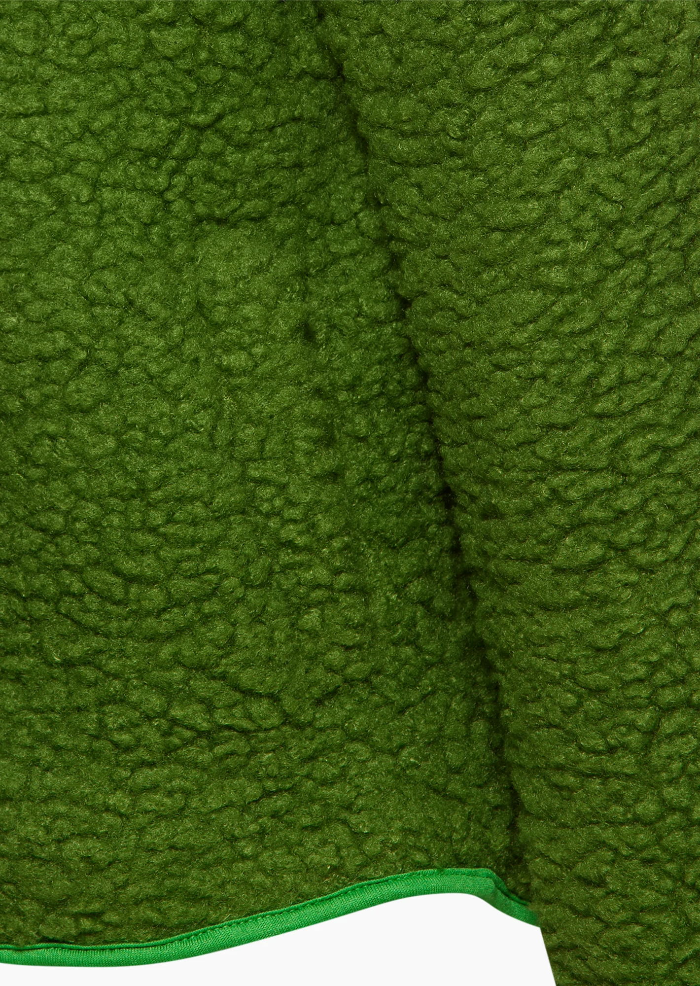 Sweatjacke in Teddy-Fleece, grün