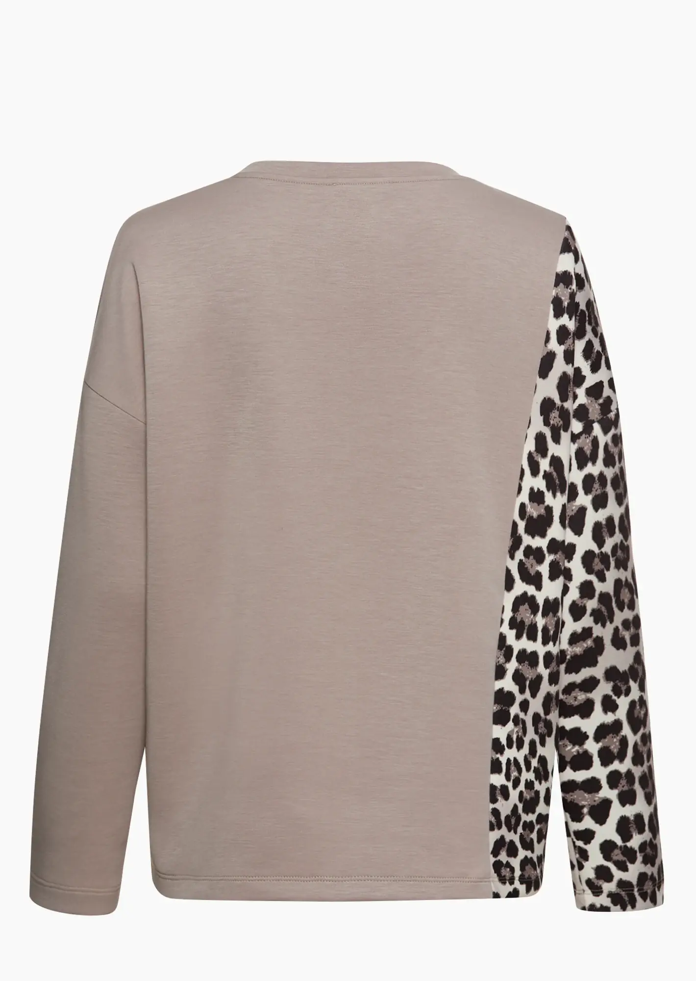 Sweatpullover mit Leohighlight, taupe