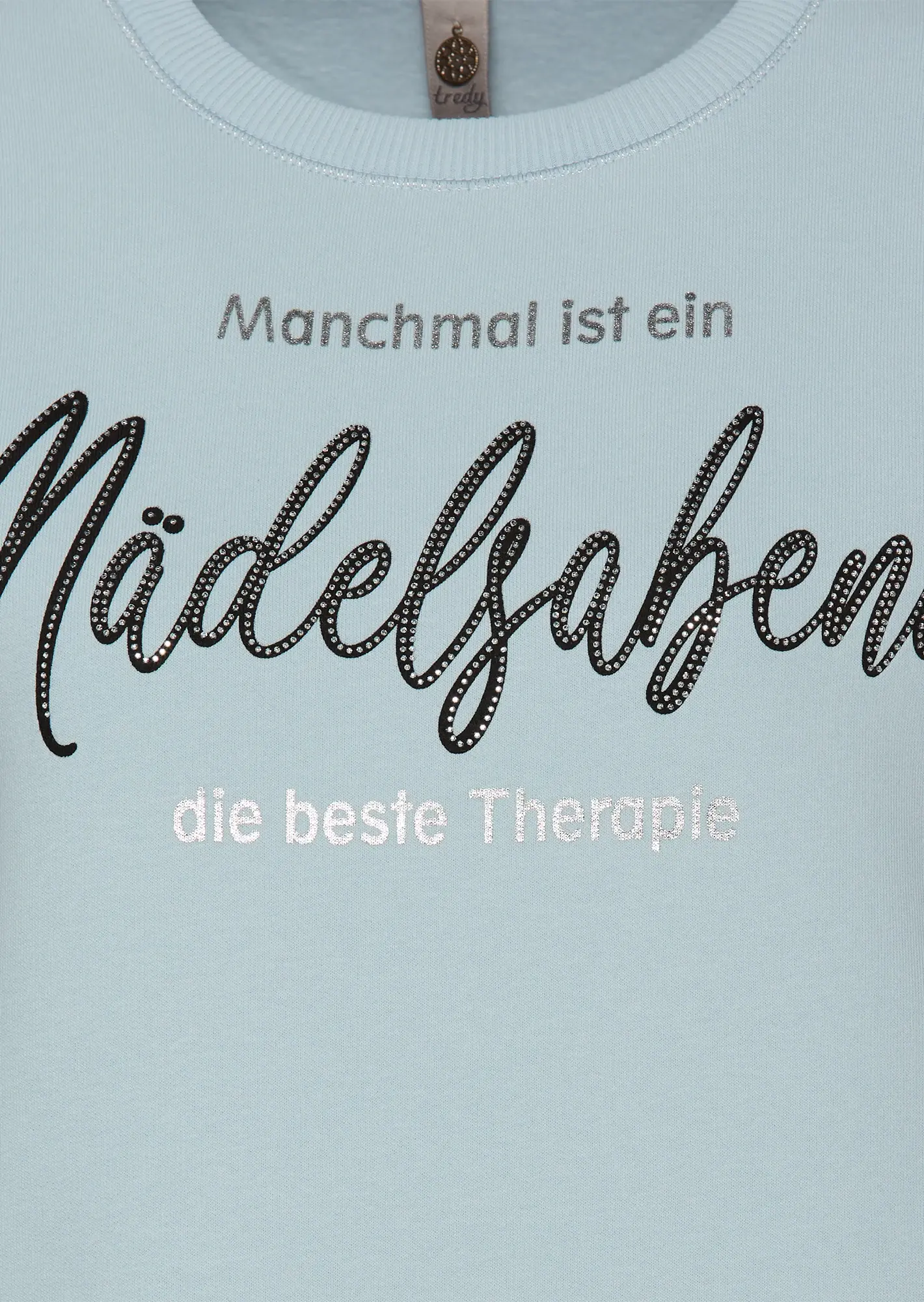 Sweatpullover 'Mädelsabend', eiskristall