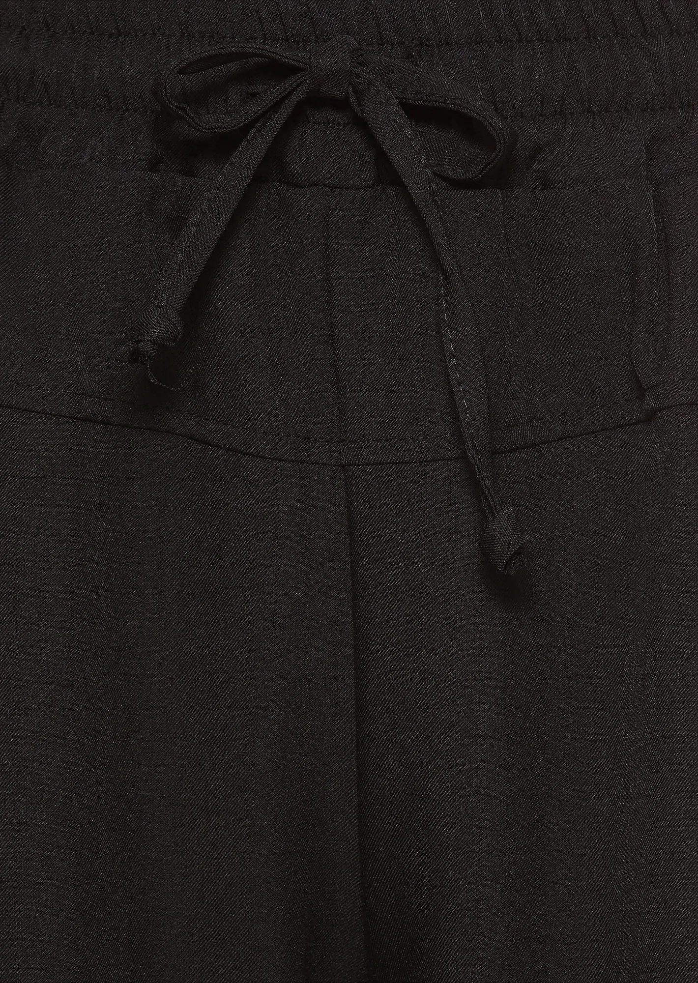 Wide Leg mit Bügelfalte, schwarz