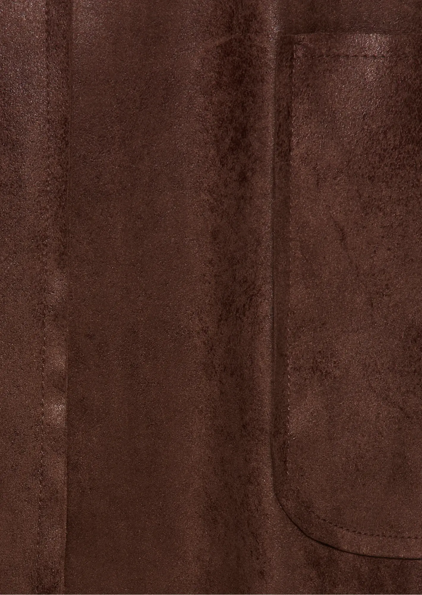 Mantel in Leder-Optik, schoko