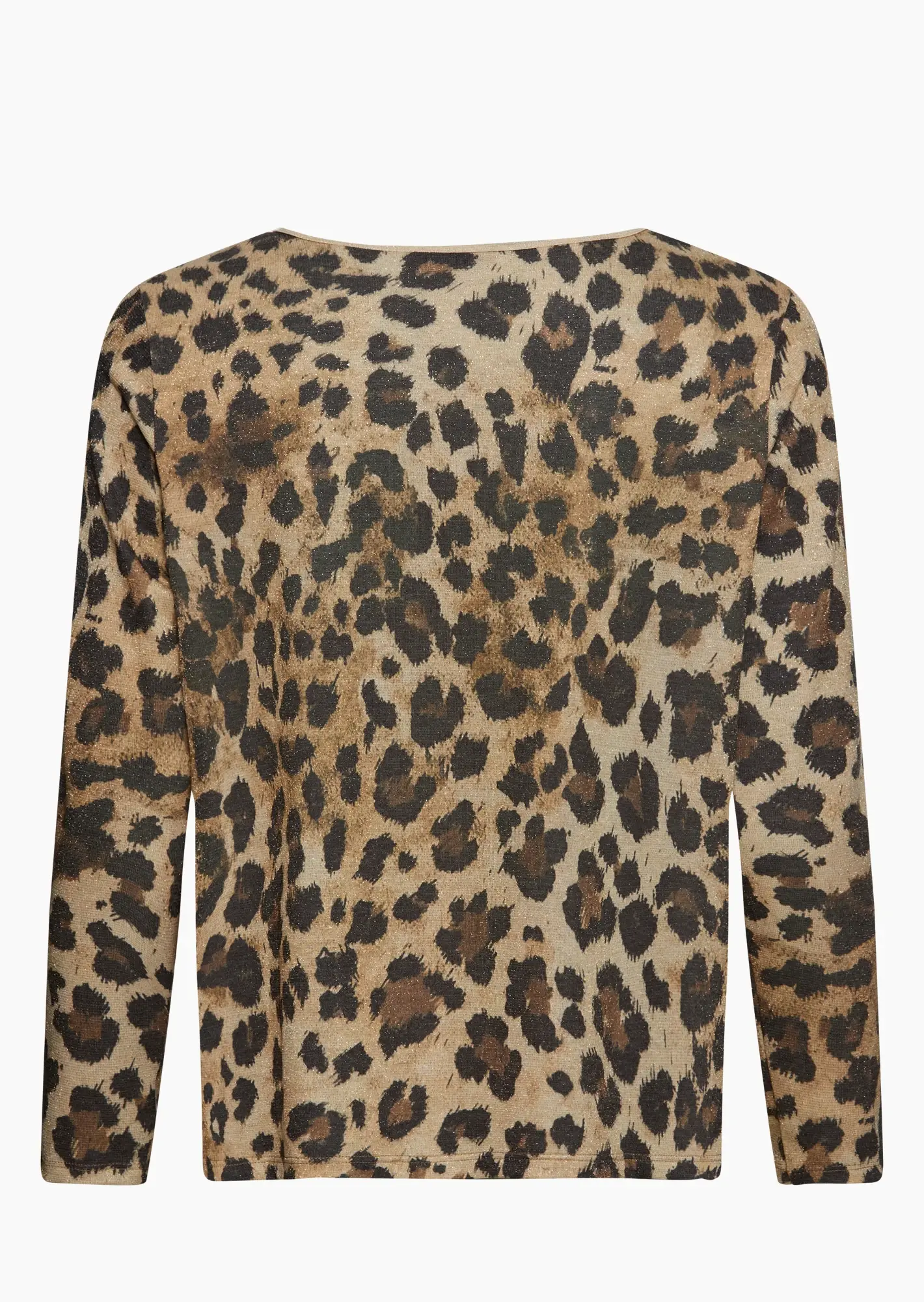 Langarmshirt im Glitzer-Style, sand
