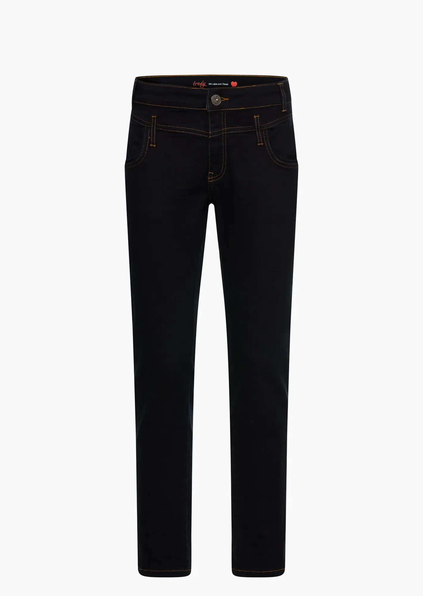 Doppelbundjeans, blue black denim