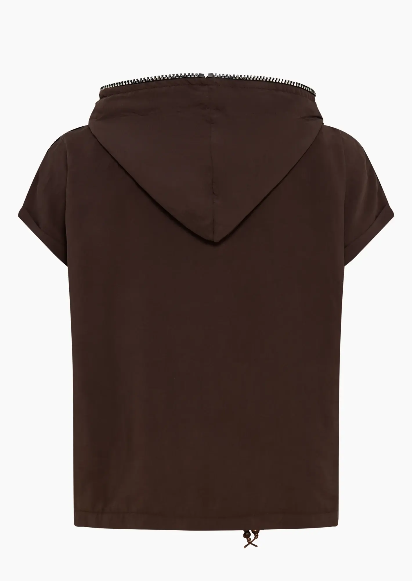 Leichte Modalbluse mit Animal-Details, taupe