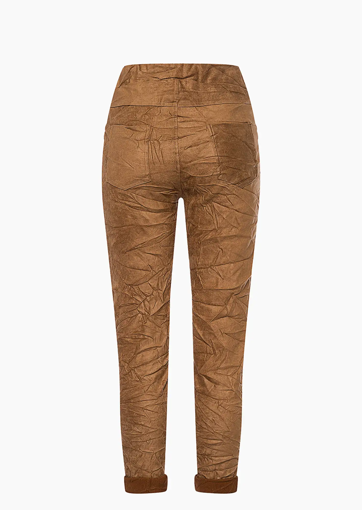 Joggpants in Suede-Optik, cappuccino
