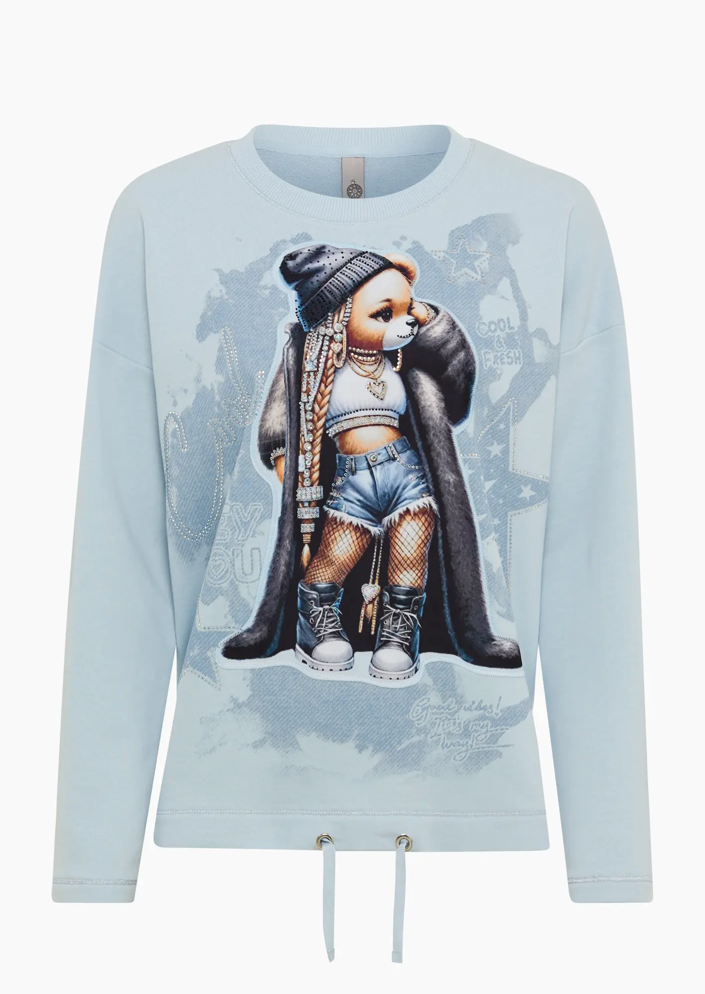 Sweatpullover 'Cool Bear', eiskristall