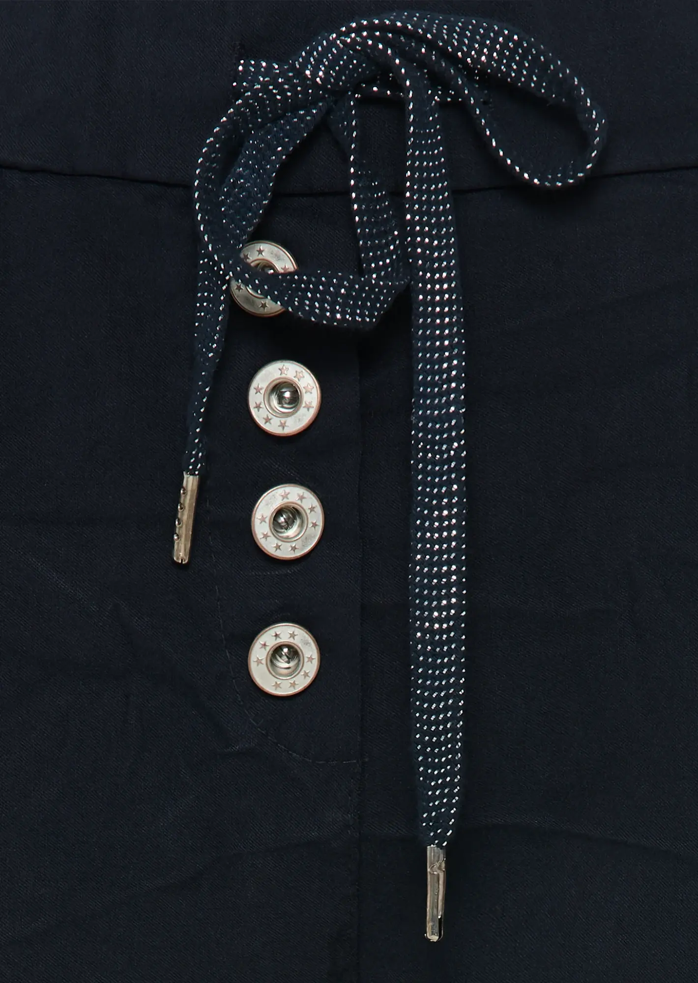 Joggpants mit Knopfleiste, navy