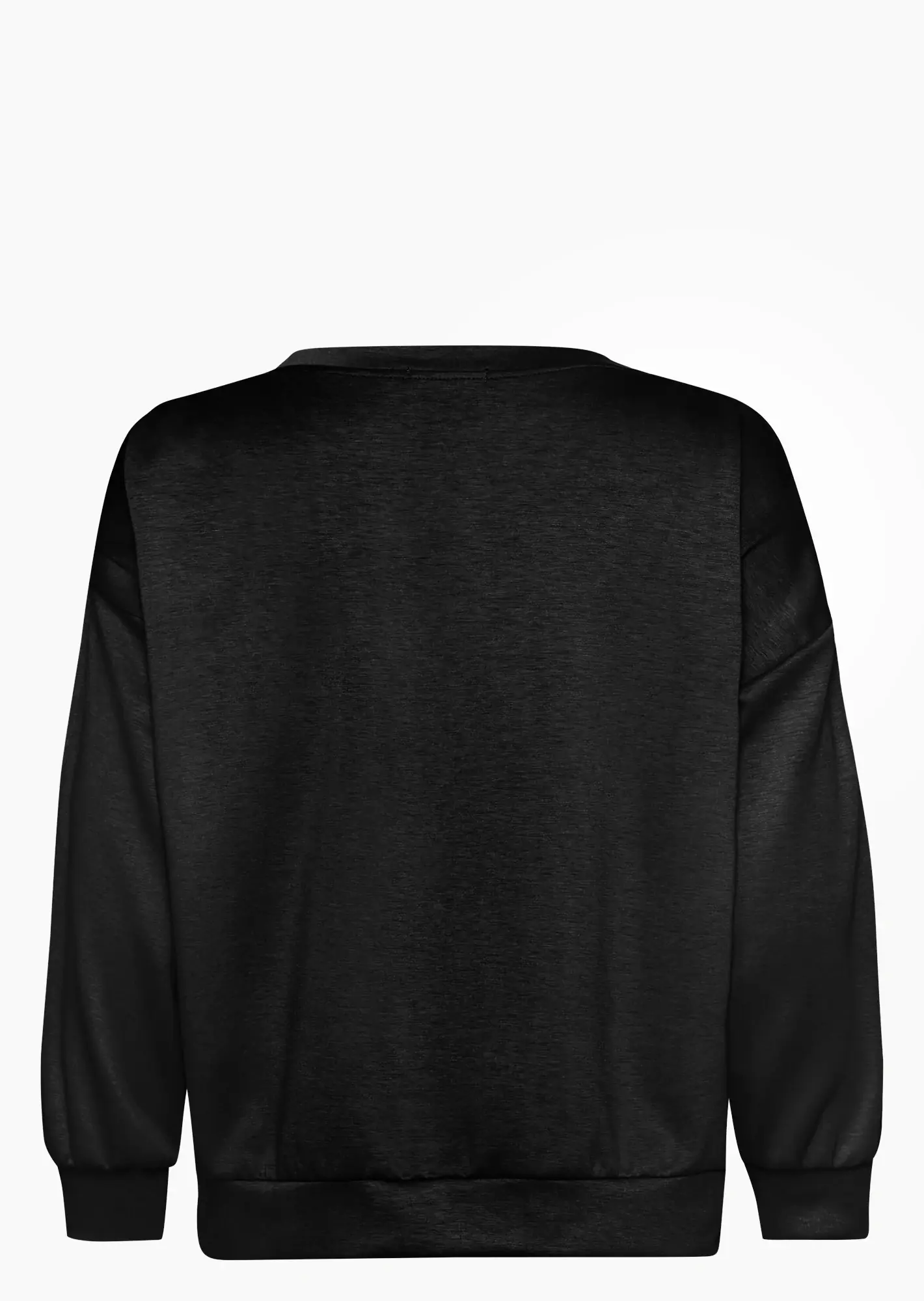 Sweatpullover mit Glitzerhighlight, schwarz