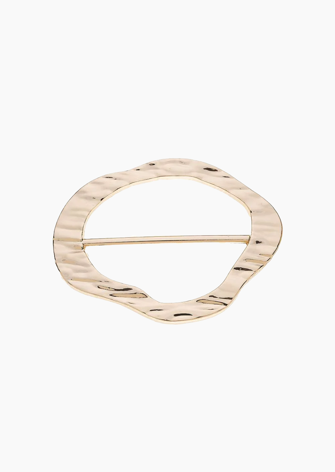 Schalclip mit Struktur, gold