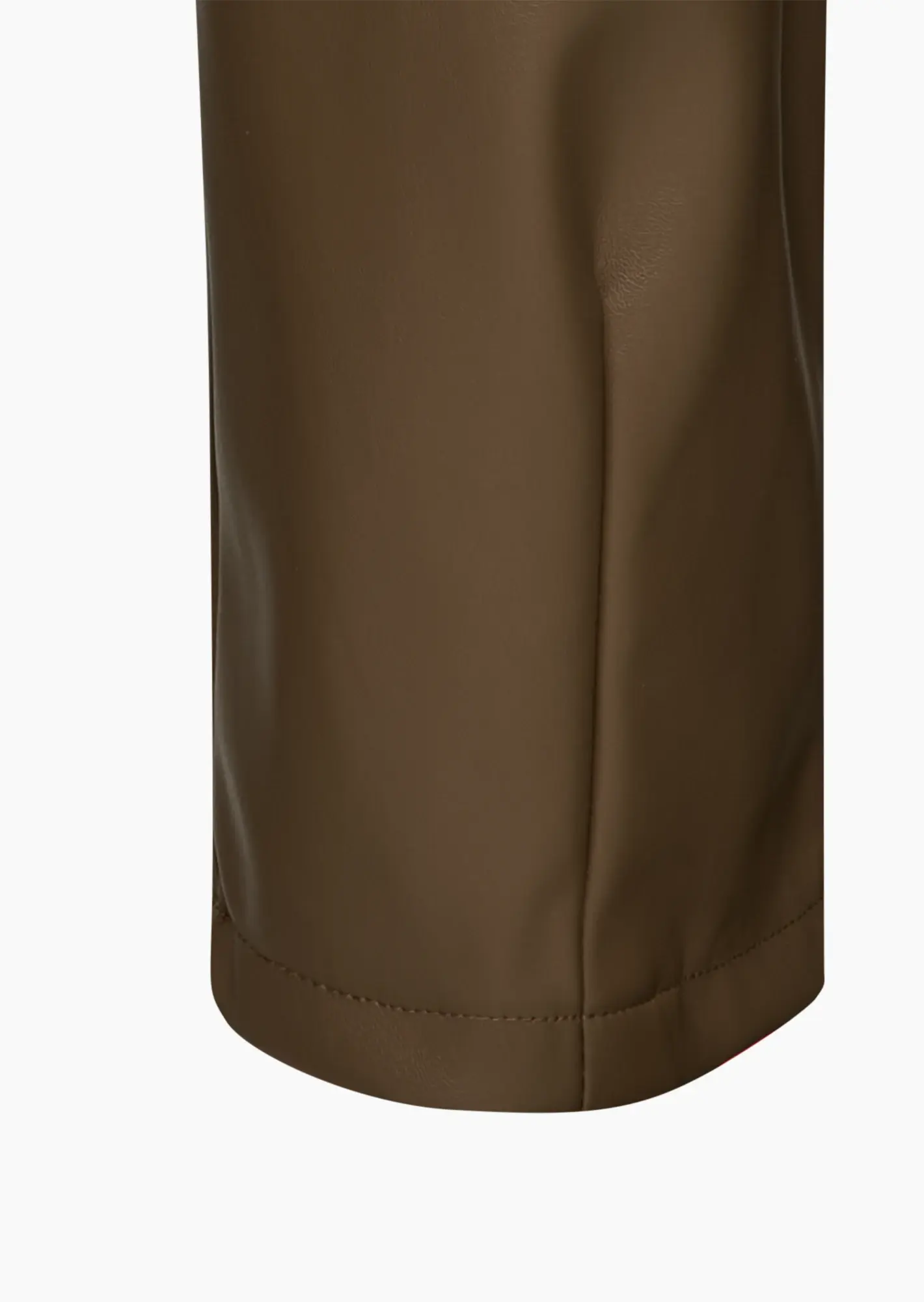 Pants in Leder-Optik, pepper