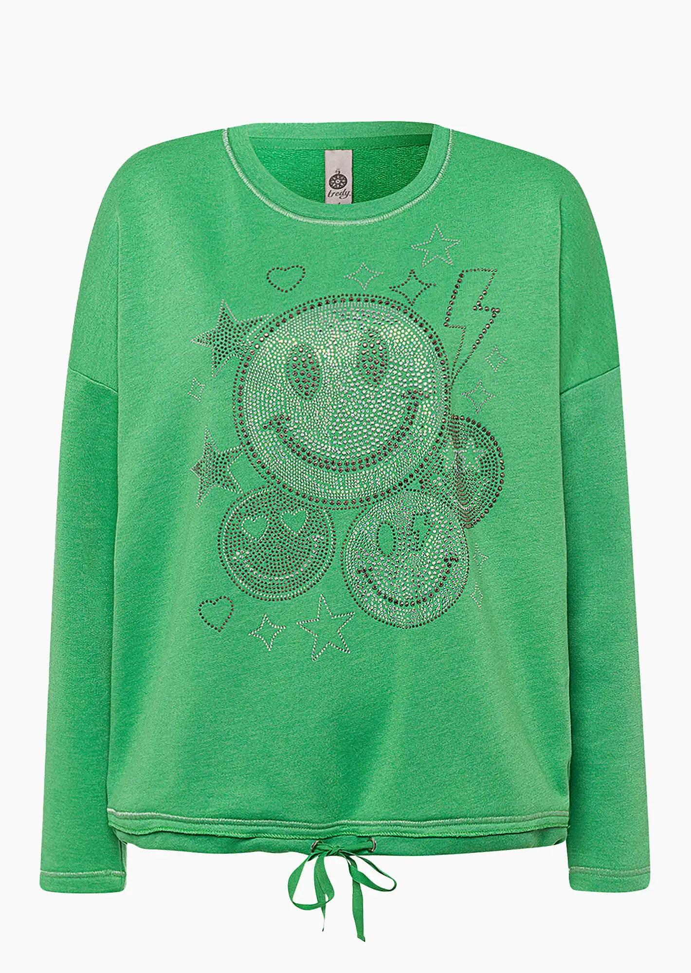 Sweatpullover 'Smiley', minze