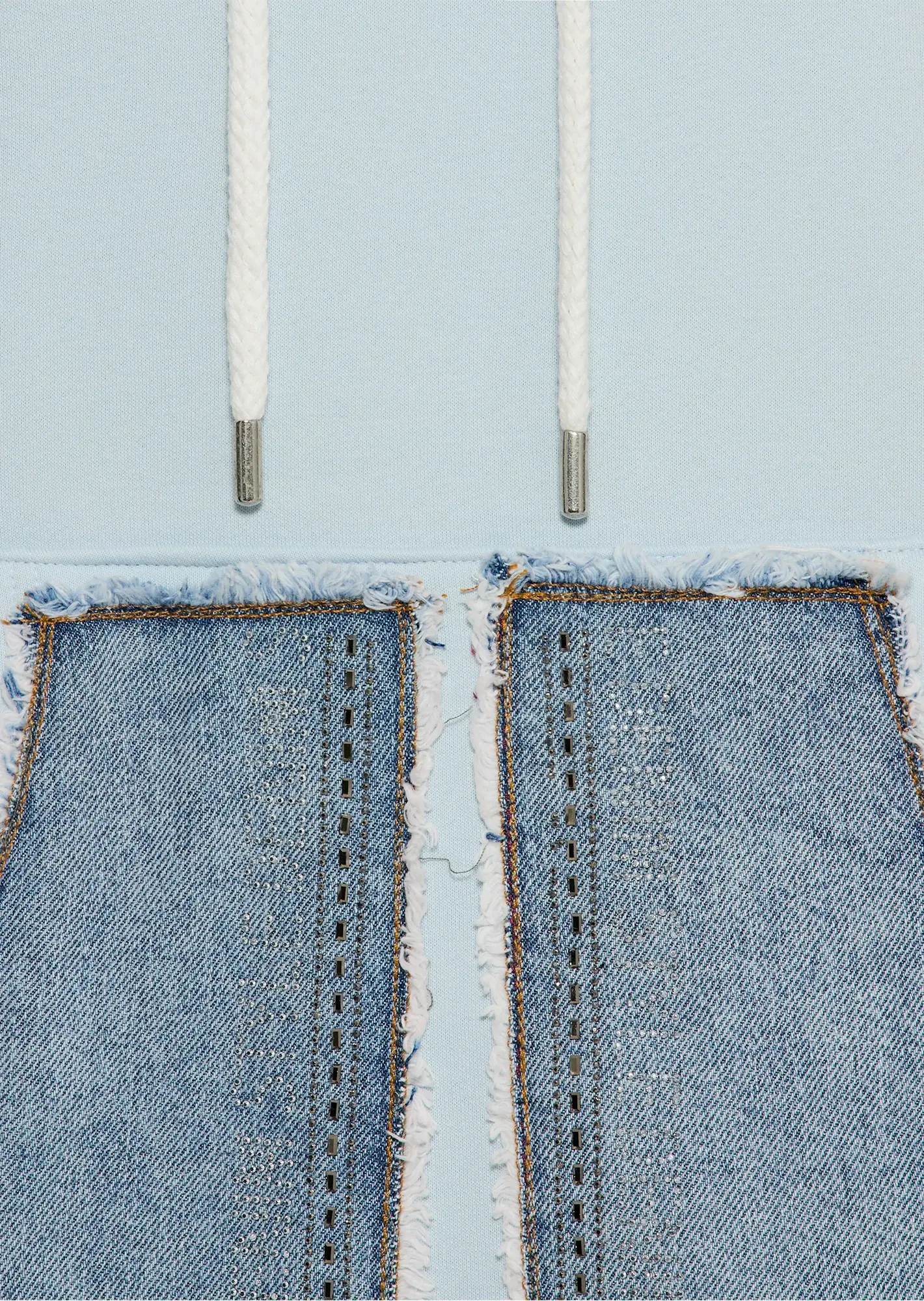 Sweatpullover mit Denim, eiskristall