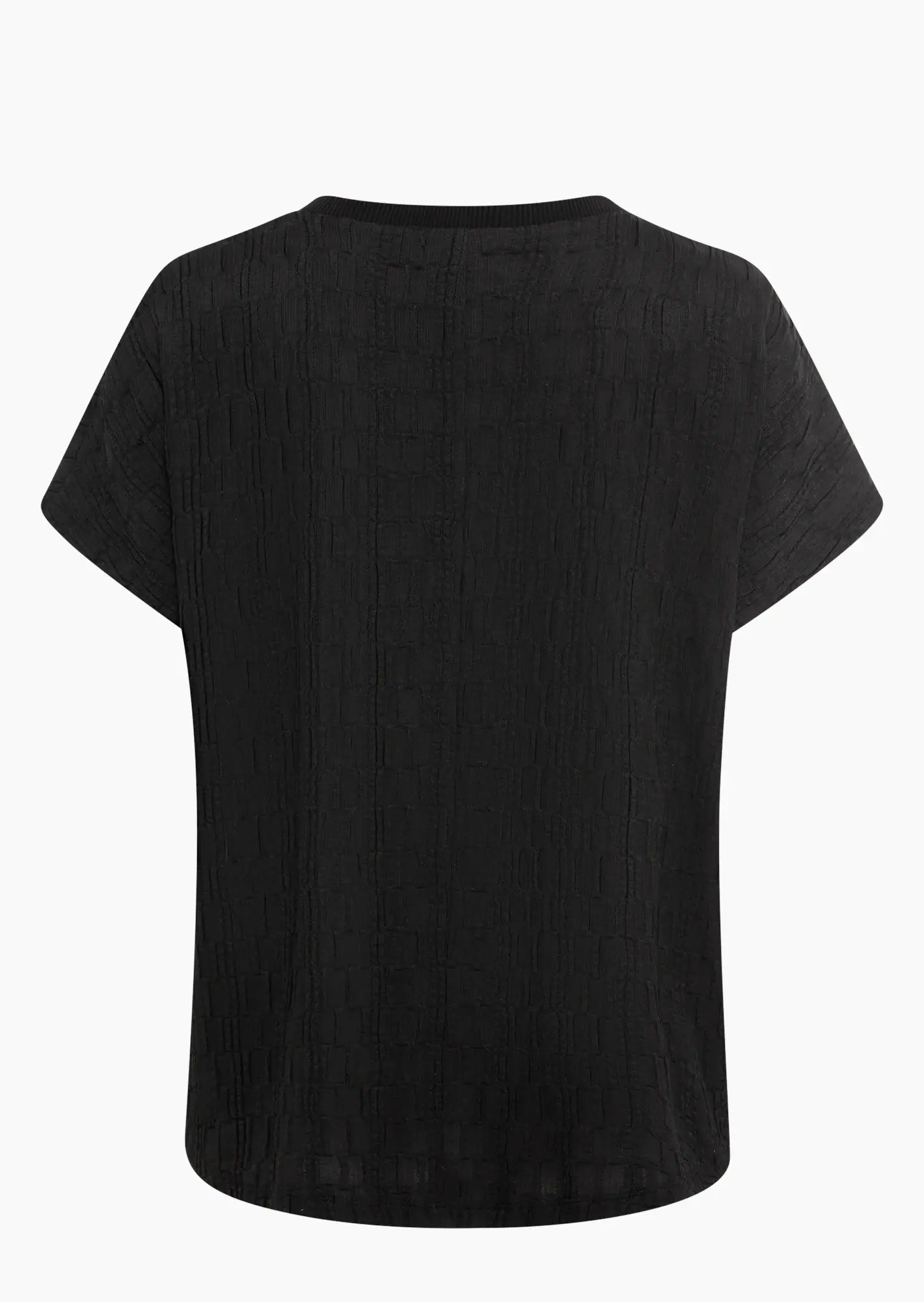 Shirt mit Struktur, schwarz