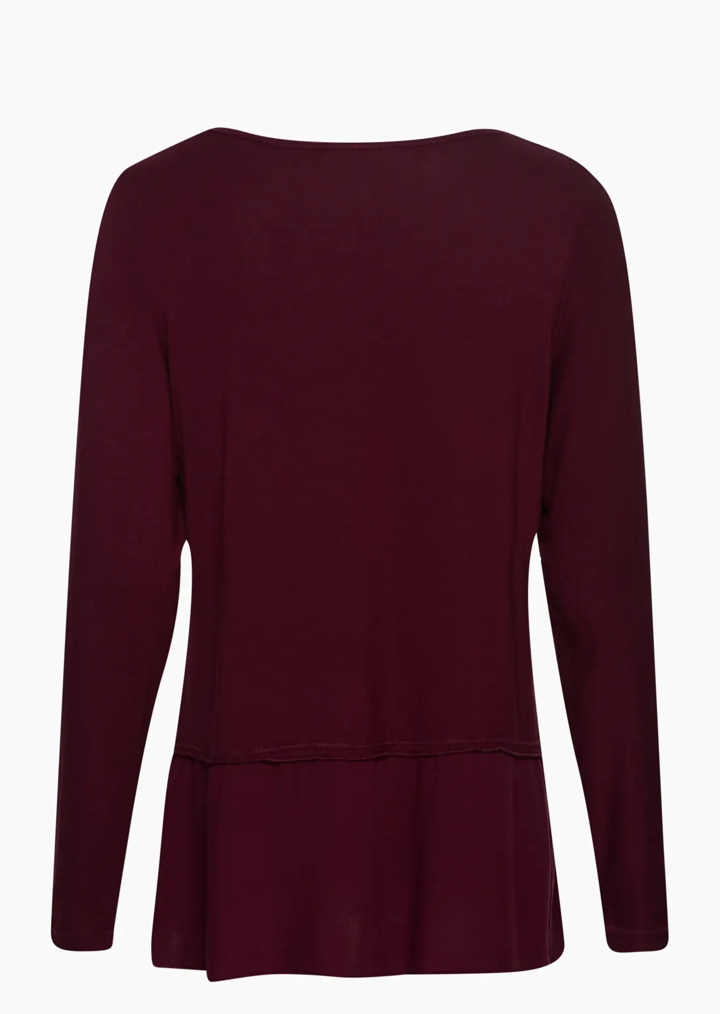 Langarmshirt KATI, burgund 
