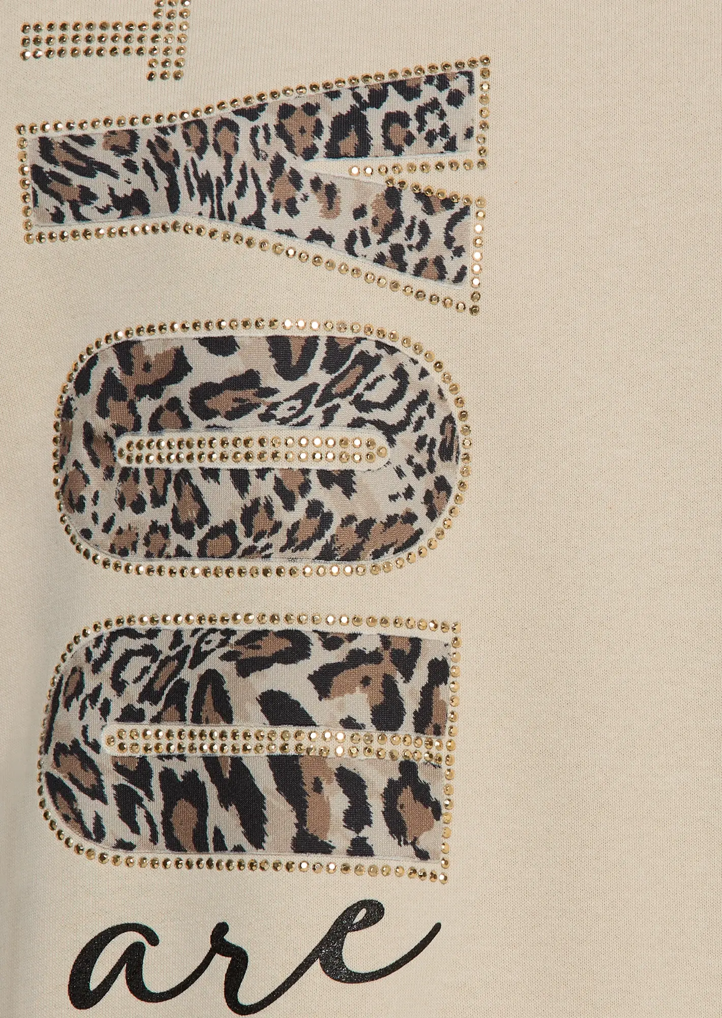 Sweatpullover 'Enough', crema