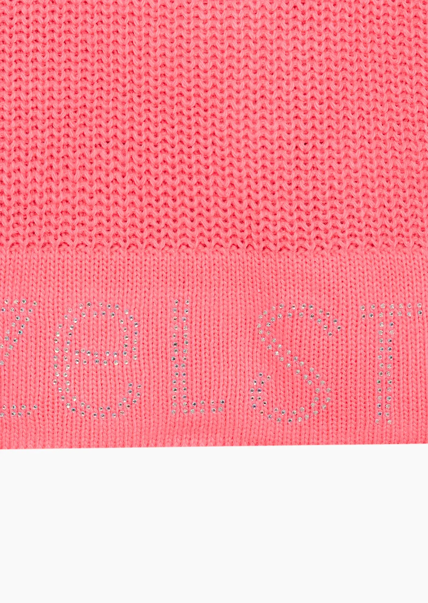 Strickpullover 'Einzelstück', neon lobster