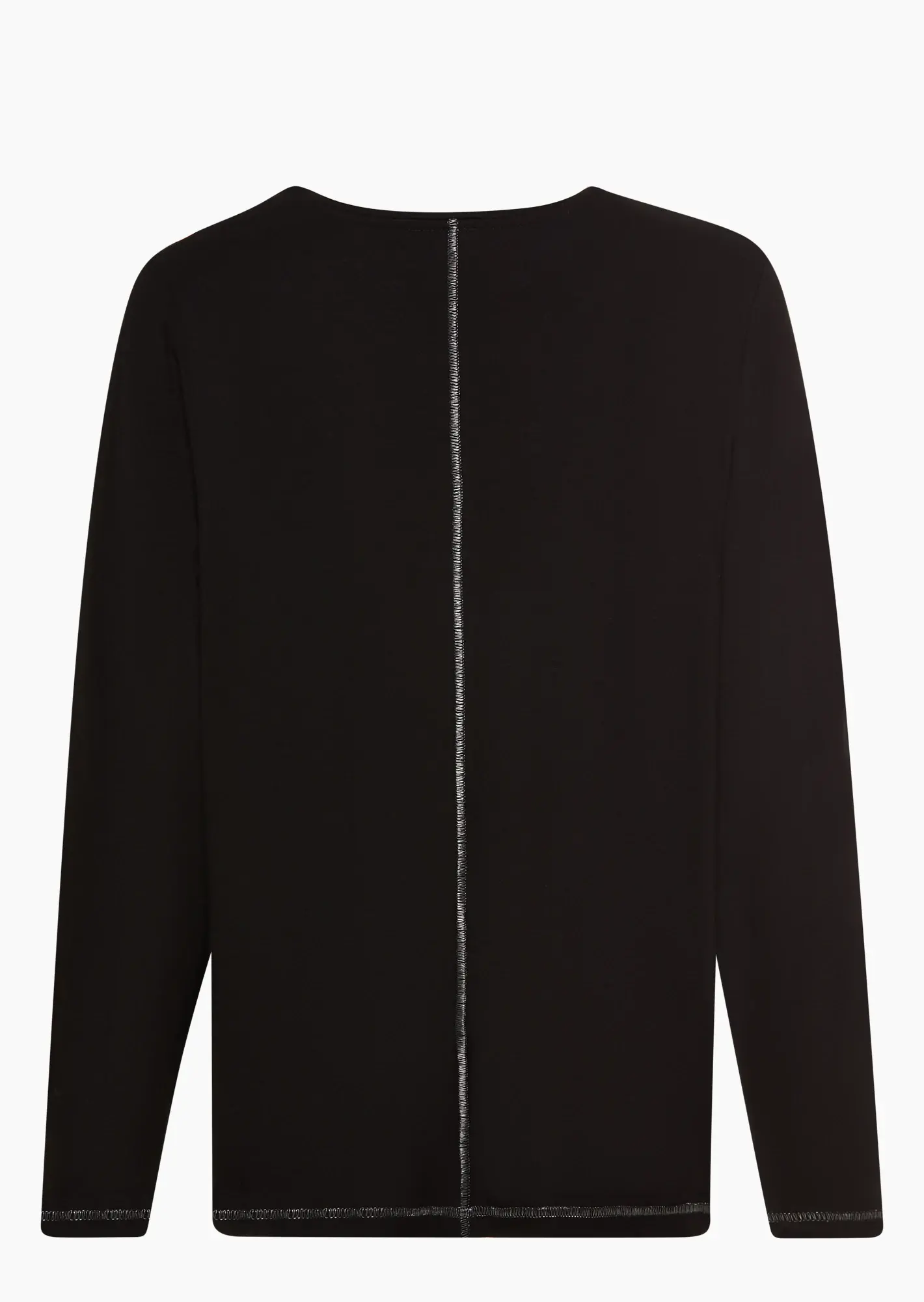 Langarmshirt 'Joie de vivre', schwarz