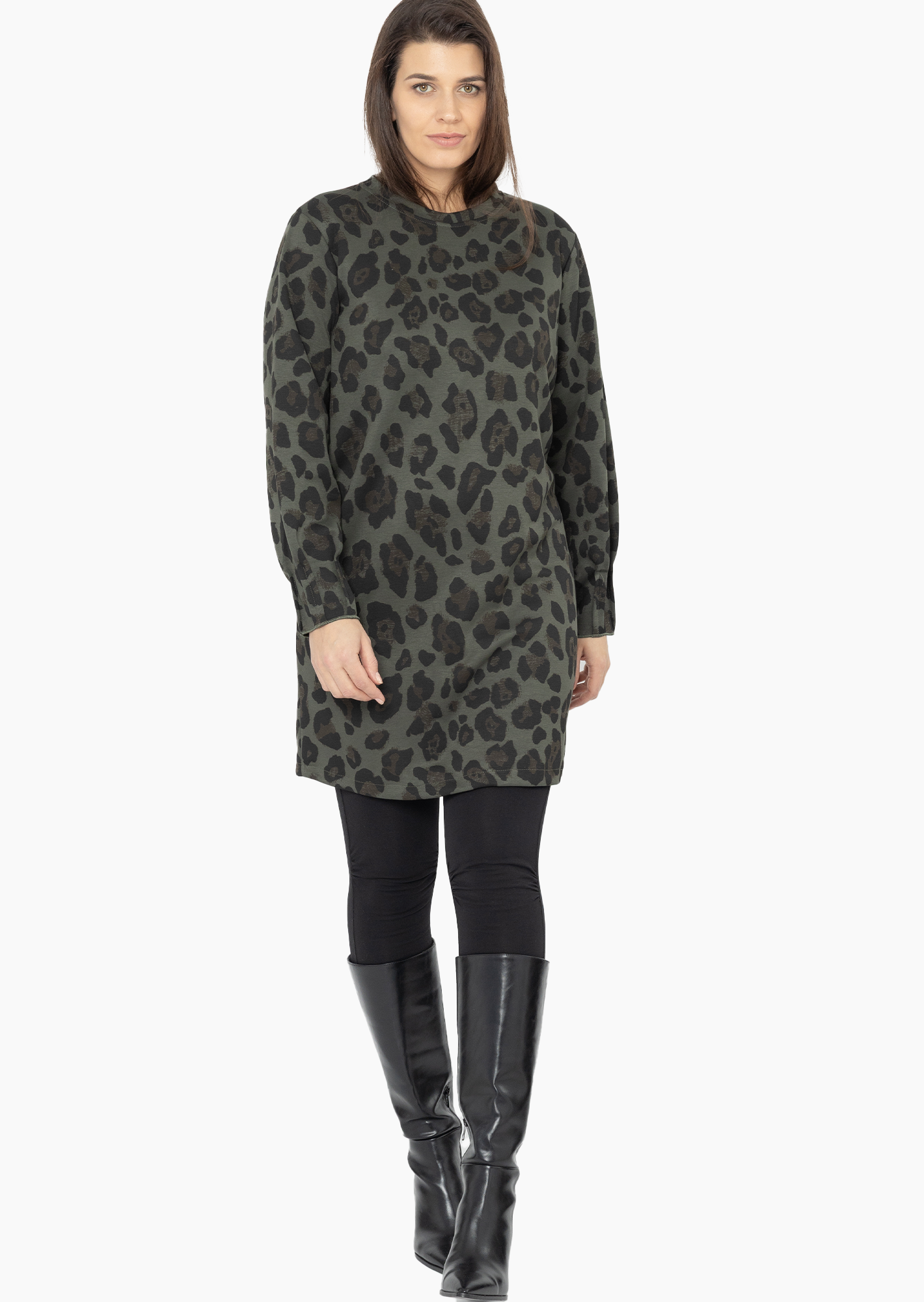 Kleid 'Animalstyle', khaki