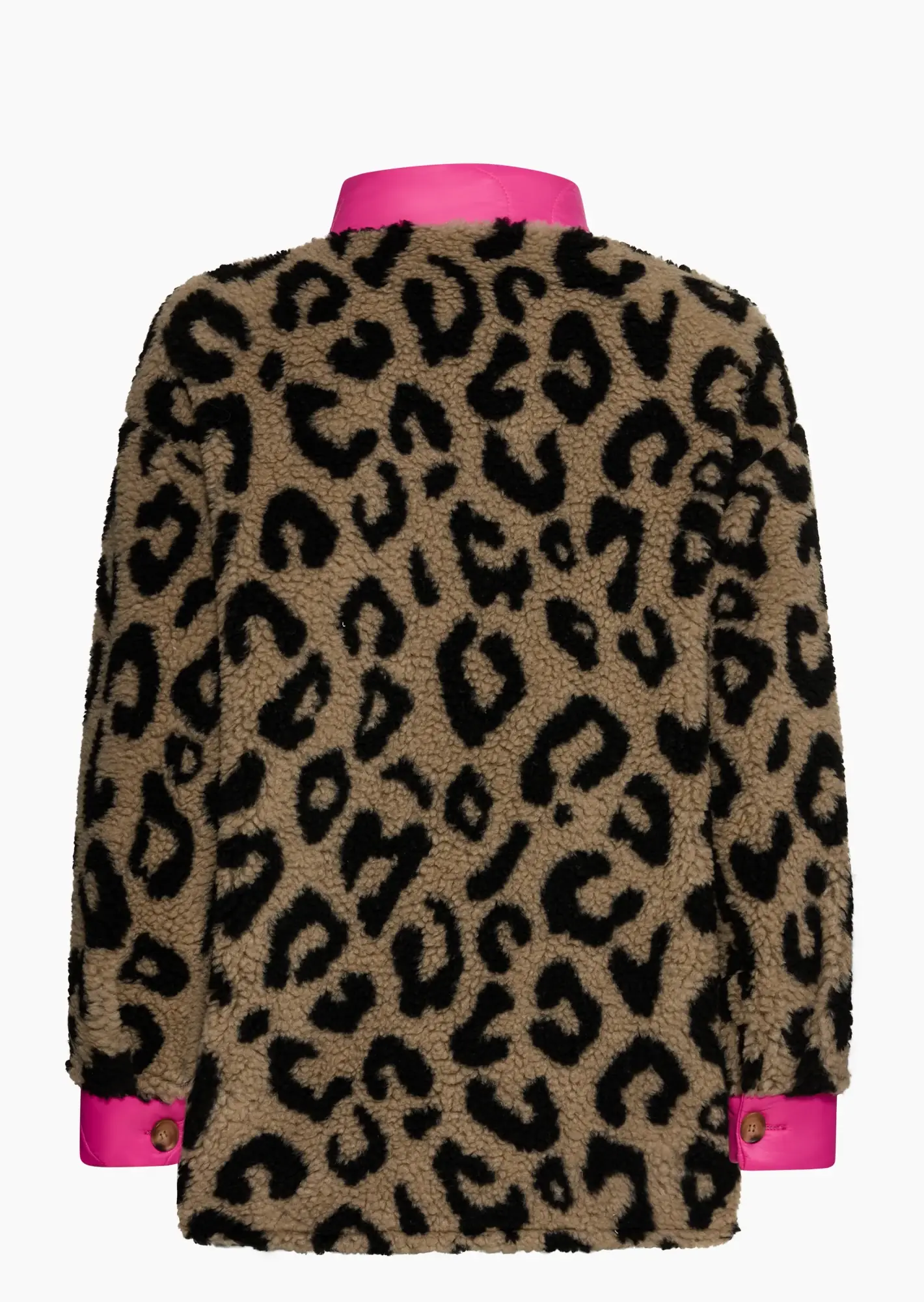 Jacke in Teddy-Fleece, taupe