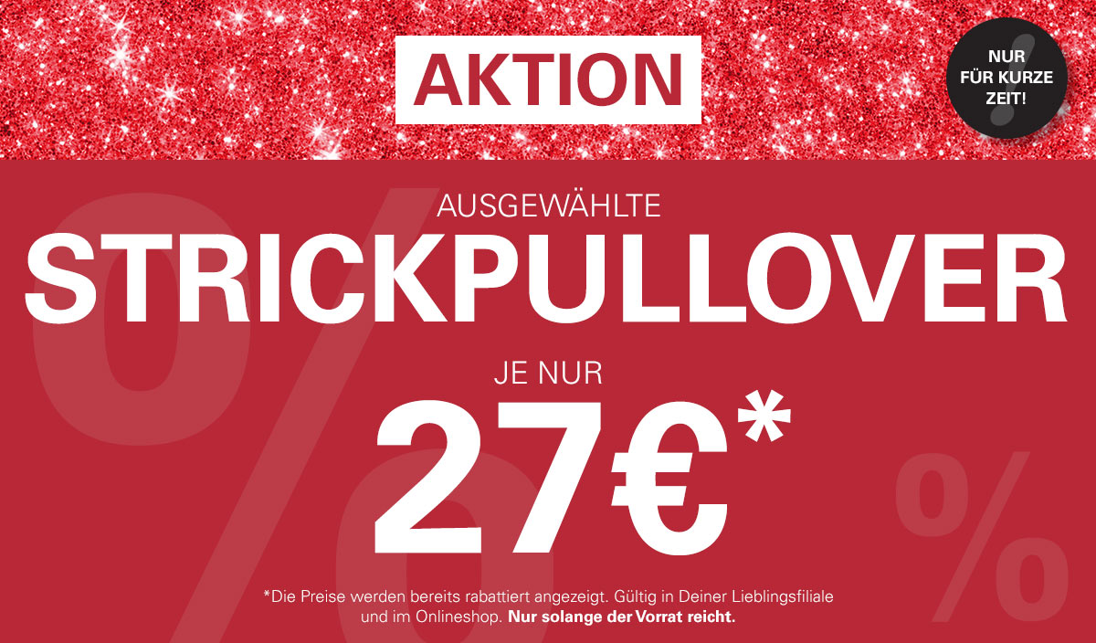 Aktion Strickpullover