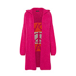 Strickjacke mit Lettering, pink flash 