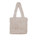 Tasche in Fell-Optik, taupe 