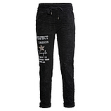 Joggpants in Cord-Optik, schwarz 