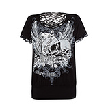 Shirt 'Queen Skull', schwarz 