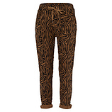 Joggpants im Animalprint, cappuccino 