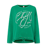 Sweatshirt mit Ziersteinen, india green 