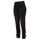 Jeggings mit Schnalle, black denim 