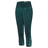 Leggings mit Ziersteinen, forest green 