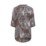 Bluse mit Pailletten, taupe 