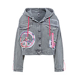 Jeansjacke 'Karma', oliv 